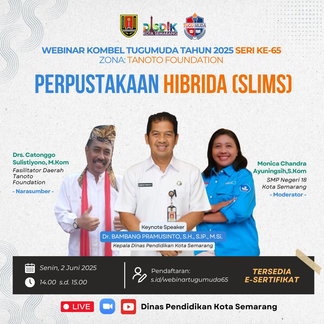 WEBINAR KOMUNITAS BELAJAR TUGUMUDA SERI KE-65